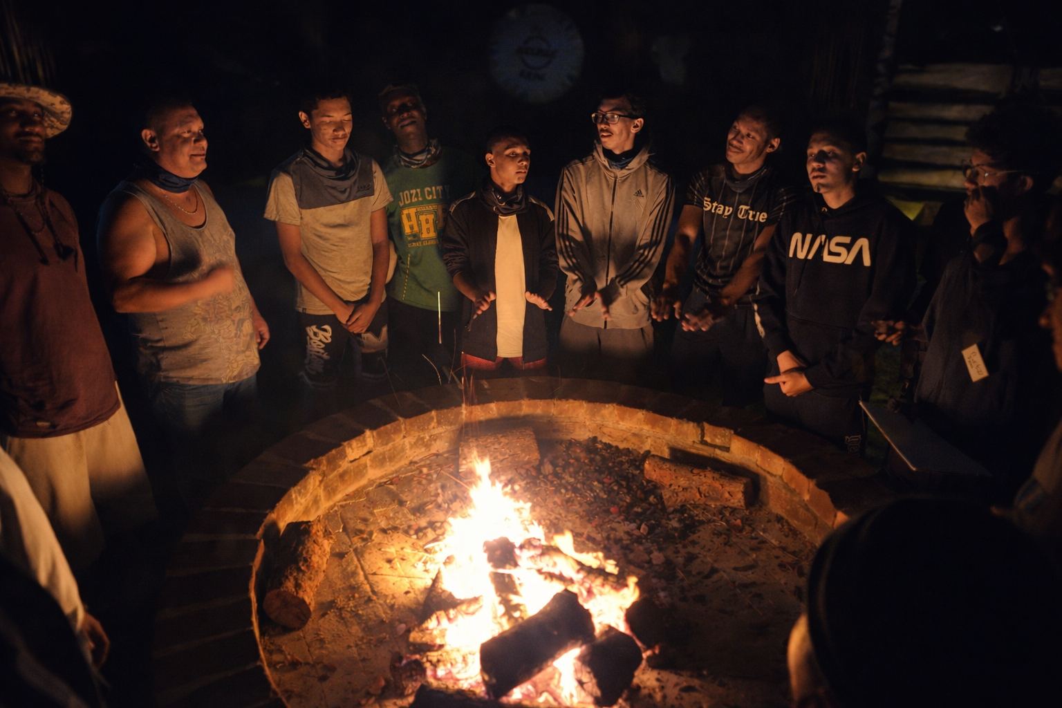 Fireside circle reflection session